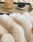 Ultra-Soft Faux Rabbit Fur Throw Blanket – Warm, Cozy & Stylish for Couch, Bed & Travel – Perfect Gift.