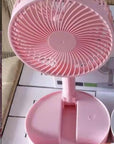 Powerful & Portable Fan: 7200mAh Battery, 4 Speeds, Quiet, for Home, Office & Outdoor Adjustable Height