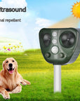 Solar-Powered Ultrasonic Animal Repellent Keep Mice, Dogs, and Cats Away Safely.