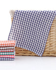 Kitchen Absorbent Cotton Jacquard Plaid Towel.
