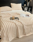 Ultra-Soft Faux Rabbit Fur Throw Blanket – Warm, Cozy & Stylish for Couch, Bed & Travel – Perfect Gift.