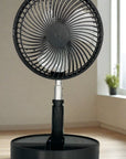 Powerful & Portable Fan: 7200mAh Battery, 4 Speeds, Quiet, for Home, Office & Outdoor Adjustable Height