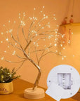 108 LED Warm White Tree Lights – Starry Copper String Lights for Ramadan, Indoor & Outdoor Decor.