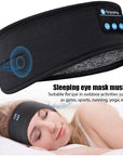 Bluetooth Sports & Sleep Headband Wireless Music Eye Mask, Elastic Headset.
