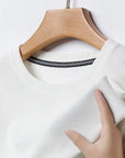 Men's Casual Waffle Knit Short Sleeve T-Shirt Round Neck Design.