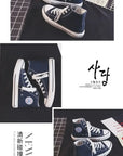 High Top Canvas Shoes for Women & Men – Trendy Korean Style, Comfortable Couple Sneakers.