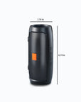 Portable Bluetooth Speaker with Dual Stereo, FM Radio, TF/USB Playback, and Subwoofer Sound.