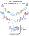 Unicorn Birthday Party Disposable Tableware Kids Party Supplies and Girl's Birthday Supplies.