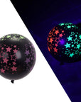 10PCS 12-Inch Glow in the Dark Fluorescent Balloons - Heart Latex Party Decor.