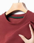 Men's Casual Waffle Knit Short Sleeve T-Shirt Round Neck Design.