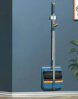 Kitchen & Office Folding Broom Dustpan Set – Dual-Use Household Cleaning Tools for Dry & Wet Messes | Non-Stick Design.
