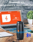Portable Bluetooth Speaker with Dual Stereo, FM Radio, TF/USB Playback, and Subwoofer Sound.