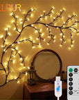 96 LED Willow Vine Tree Lights – DIY Wall Decor, 8 Modes, Branch Lamp for Bedroom & Home Atmosphere Lighting.