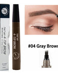 3D Waterproof Microblading Eyebrow Pen - Long Lasting Natural Dark Brown