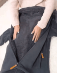 Men’s Double-Layer Fleece Hooded Jacket.