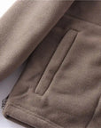 Men’s Double-Layer Fleece Hooded Jacket.