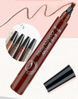 3D Waterproof Microblading Eyebrow Pen - Long Lasting Natural Dark Brown