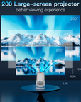 Home Theater Projector 4K HD - Android 11, Dual WIFI 6.0, Bluetooth