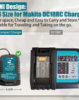 18V 22V Li-ion Battery Charger Fast Charging Replacement for Makita, Milwaukee, Dewalt, Bosch EU/US Plug.