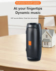 Portable Bluetooth Speaker with Dual Stereo, FM Radio, TF/USB Playback, and Subwoofer Sound.