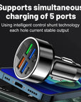 66W-250W Fast Car Charger | PD & QC3.0 | 6-Port Cigarette Lighter Adapter.