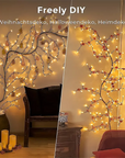 96 LED Willow Vine Tree Lights – DIY Wall Decor, 8 Modes, Branch Lamp for Bedroom & Home Atmosphere Lighting.