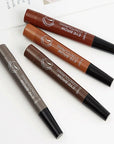 3D Waterproof Microblading Eyebrow Pen - Long Lasting Natural Dark Brown