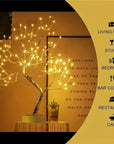 108 LED Warm White Tree Lights – Starry Copper String Lights for Ramadan, Indoor & Outdoor Decor.