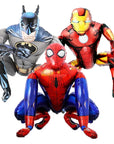 3D Spiderman & Iron Man Foil Balloons - Birthday Party & Baby Shower Decorations.