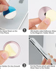Magnetic Phone Holder for Car Magnets Car Dashboard Phone Mount Phone Holder Car Mount for Home Wall Compatible with All Phone.