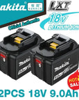 Makita 18V 9.0Ah Rechargeable Battery High Capacity Power Tool Battery.