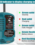 18V 22V Li-ion Battery Charger Fast Charging Replacement for Makita, Milwaukee, Dewalt, Bosch EU/US Plug.