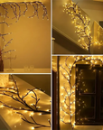 96 LED Willow Vine Tree Lights – DIY Wall Decor, 8 Modes, Branch Lamp for Bedroom & Home Atmosphere Lighting.