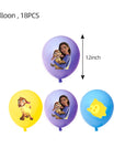 Wish Disney Princess Birthday Party Decorations | Asha Goat Balloons & Disposable Tableware | Plates, Straws, Napkins for Baby Shower Supplies.
