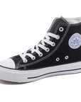 High Top Canvas Shoes for Women & Men – Trendy Korean Style, Comfortable Couple Sneakers.