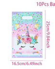 Unicorn Birthday Party Disposable Tableware Kids Party Supplies and Girl's Birthday Supplies.