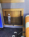 Elastic Net Cargo Mesh Organizer Vehicle Seat Back Storage for Bus, Camper, SUV, RV & Caravan.