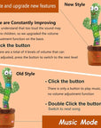 New Dancing Cactus Talking Cactus Baby Toys Sing 120pcs Music Songs Recording Repeats What You say Presents for Kids