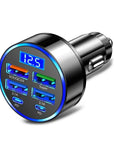 66W-250W Fast Car Charger | PD & QC3.0 | 6-Port Cigarette Lighter Adapter.