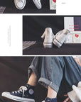 High Top Canvas Shoes for Women & Men – Trendy Korean Style, Comfortable Couple Sneakers.