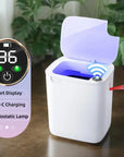 Smart Sensor Trash Bin 18L - Automatic, Rechargeable Wastebasket.