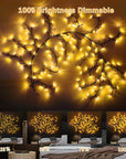 96 LED Willow Vine Tree Lights – DIY Wall Decor, 8 Modes, Branch Lamp for Bedroom & Home Atmosphere Lighting.