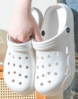 SPECIFICATIONS Brand Name: Generic Shoes Type: Bathroom Slippers, Beach Slippers, Outdoor Slippers Applicable Place: indoor & Outdoor Origin: Mainland China CN: Zhejiang Season: Summer Upper Material: EVA Fit: Fits true to size, take your normal size Insole Material: EVA Model Number: LTX539 Item Type: slippers Department Name: ADULT Outsole Material: EVA Heel Height: Low (1cm-3cm) Choice: yes