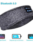 Bluetooth Sports & Sleep Headband Wireless Music Eye Mask, Elastic Headset.