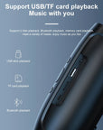 Portable Bluetooth Speaker with Dual Stereo, FM Radio, TF/USB Playback, and Subwoofer Sound.
