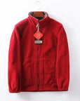 Men’s Double-Layer Fleece Hooded Jacket.