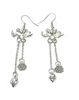 Summer Hanfu Lotus Flower & Seedpod Stud Earrings - Minimalist Fashion Jewelry for Women.