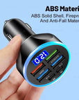 66W-250W Fast Car Charger | PD & QC3.0 | 6-Port Cigarette Lighter Adapter.