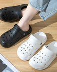SPECIFICATIONS Brand Name: Generic Shoes Type: Bathroom Slippers, Beach Slippers, Outdoor Slippers Applicable Place: indoor & Outdoor Origin: Mainland China CN: Zhejiang Season: Summer Upper Material: EVA Fit: Fits true to size, take your normal size Insole Material: EVA Model Number: LTX539 Item Type: slippers Department Name: ADULT Outsole Material: EVA Heel Height: Low (1cm-3cm) Choice: yes