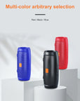 Portable Bluetooth Speaker with Dual Stereo, FM Radio, TF/USB Playback, and Subwoofer Sound.